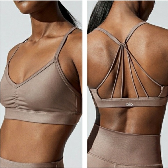 ALO YOGA Sunny Strappy Bra Gravel Gloss
Sz S - Picture 5 of 8